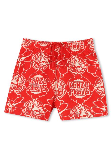 Bermuda con logo all-over KENZO KIDS | K60965997